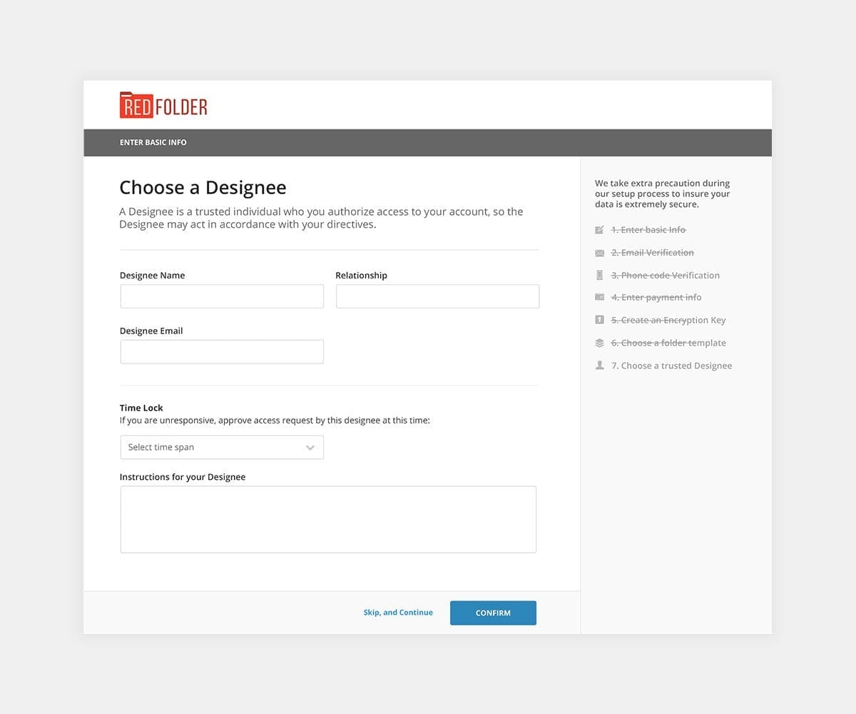 an example of what the Redfolder 