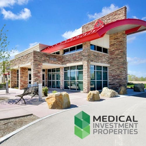 Medical building within Medical Investment Properties logo